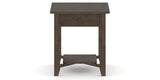 Canadel Accent Rectangular End Table 2422 EJ in 29 Hazelnut Washed, side view
