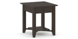 Canadel Accent Rectangular End Table 2422 EJ in 59 Davy's Grey, three-quarter view