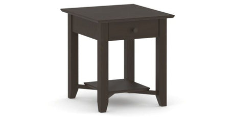 Canadel Accent Rectangular End Table 2422 EJ in 59 Davy's Grey, three-quarter view