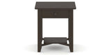 Canadel Accent Rectangular End Table 2422 EJ in 59 Davy's Grey, side view