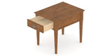 Canadel Accent Rectangular End Table 2721 in Oak Washed Birch with Matte Finish, view from above