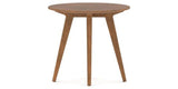 Canadel Accent Round End Table 2222 in Oak Washed Birch with Matte Finish, side view