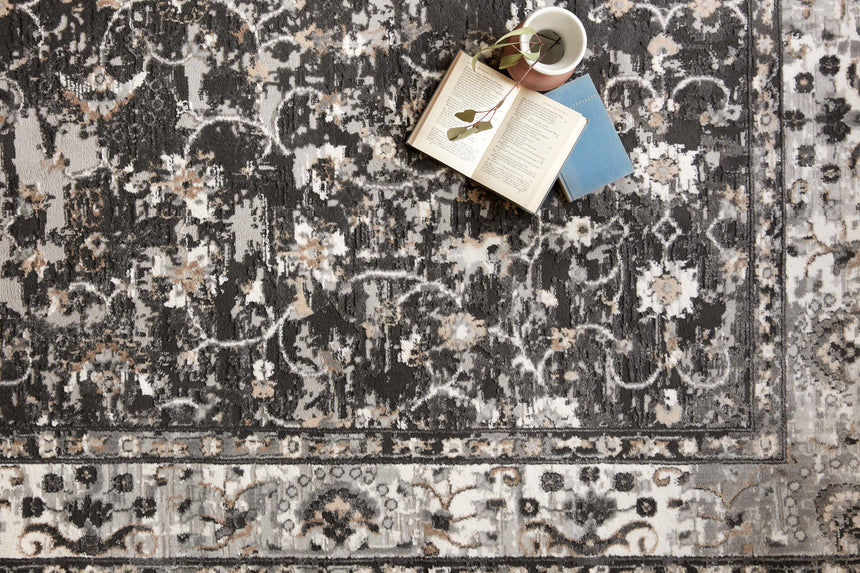 Estelle Rug 02 | Charcoal / Grey