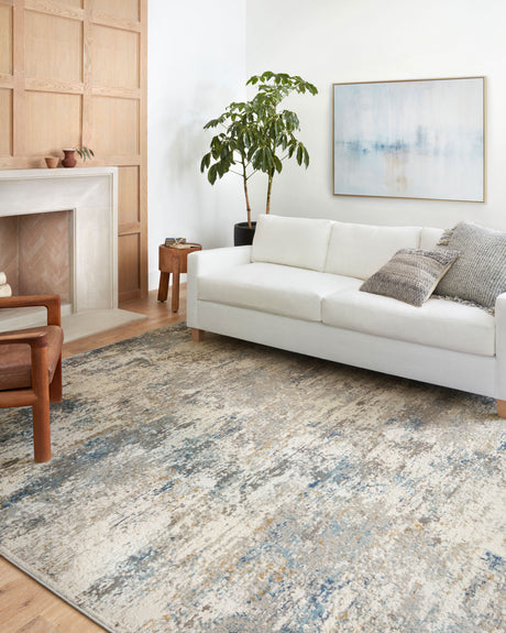 Estelle Rug 03 | Ivory / Ocean