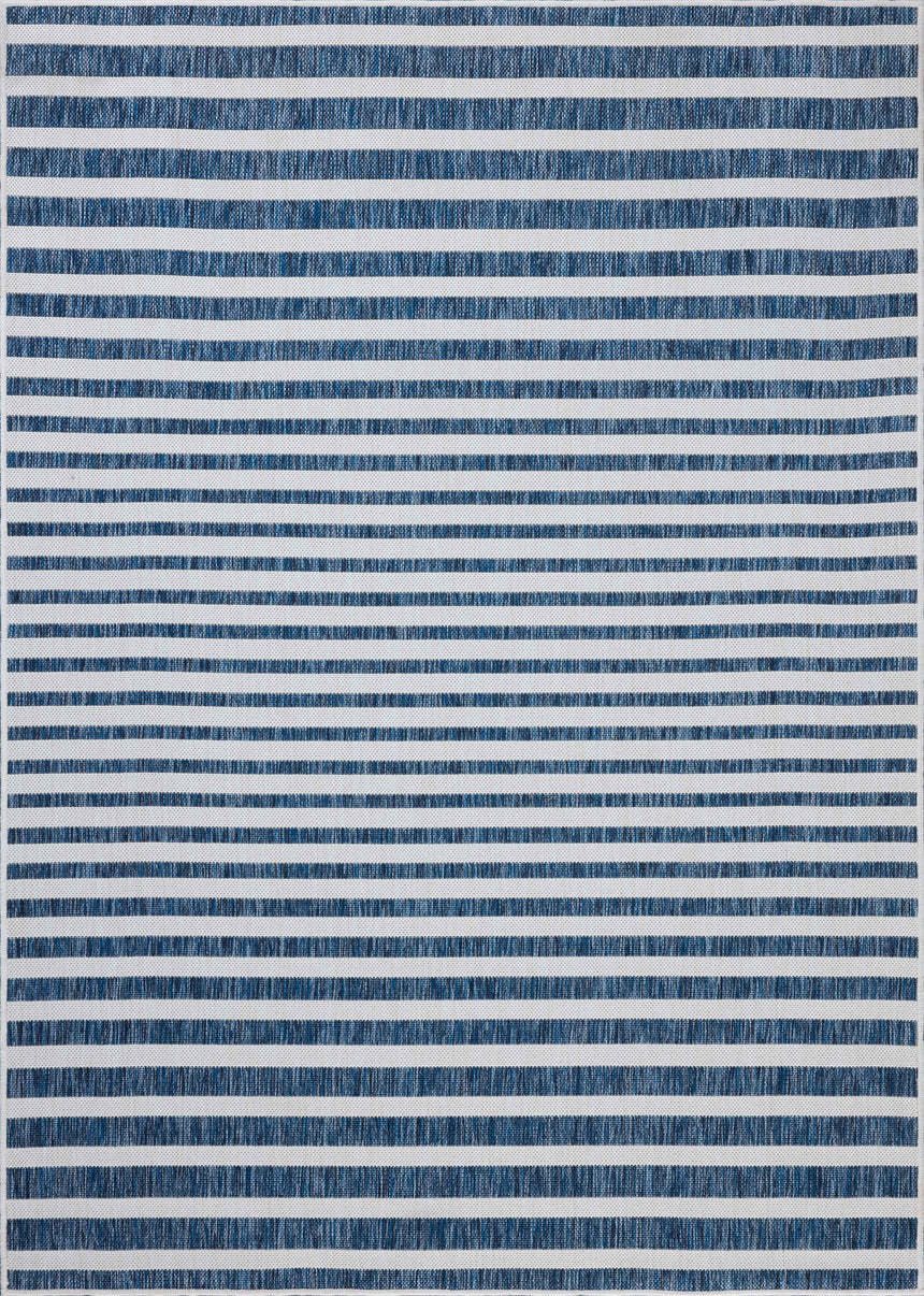 Easton Rug 03 | Denim / Ivory