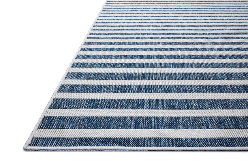 Easton Rug 03 | Denim / Ivory