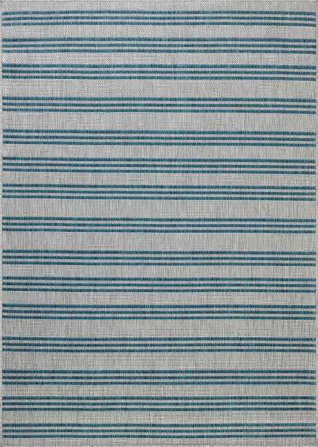 Easton Rug 04 | Teal / Fog