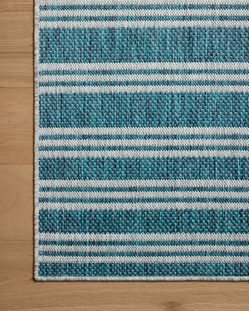 Easton Rug 04 | Teal / Fog