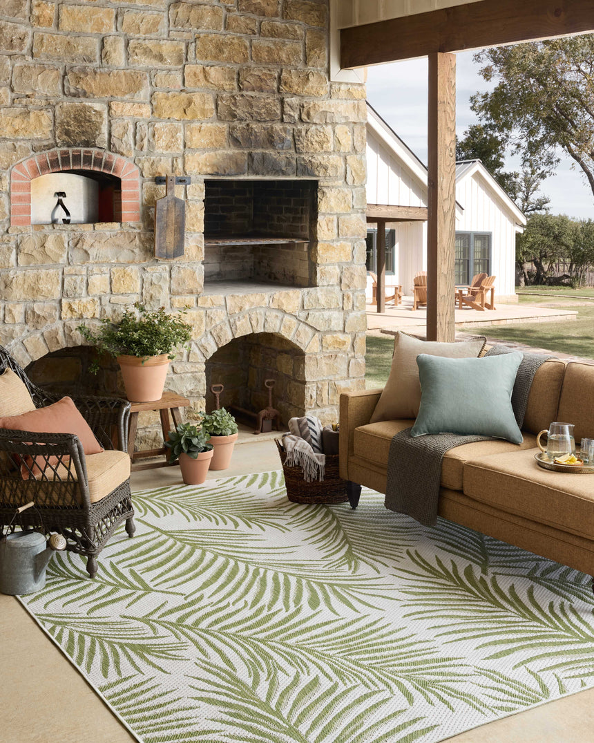 Easton Rug 06 | Ivory / Green