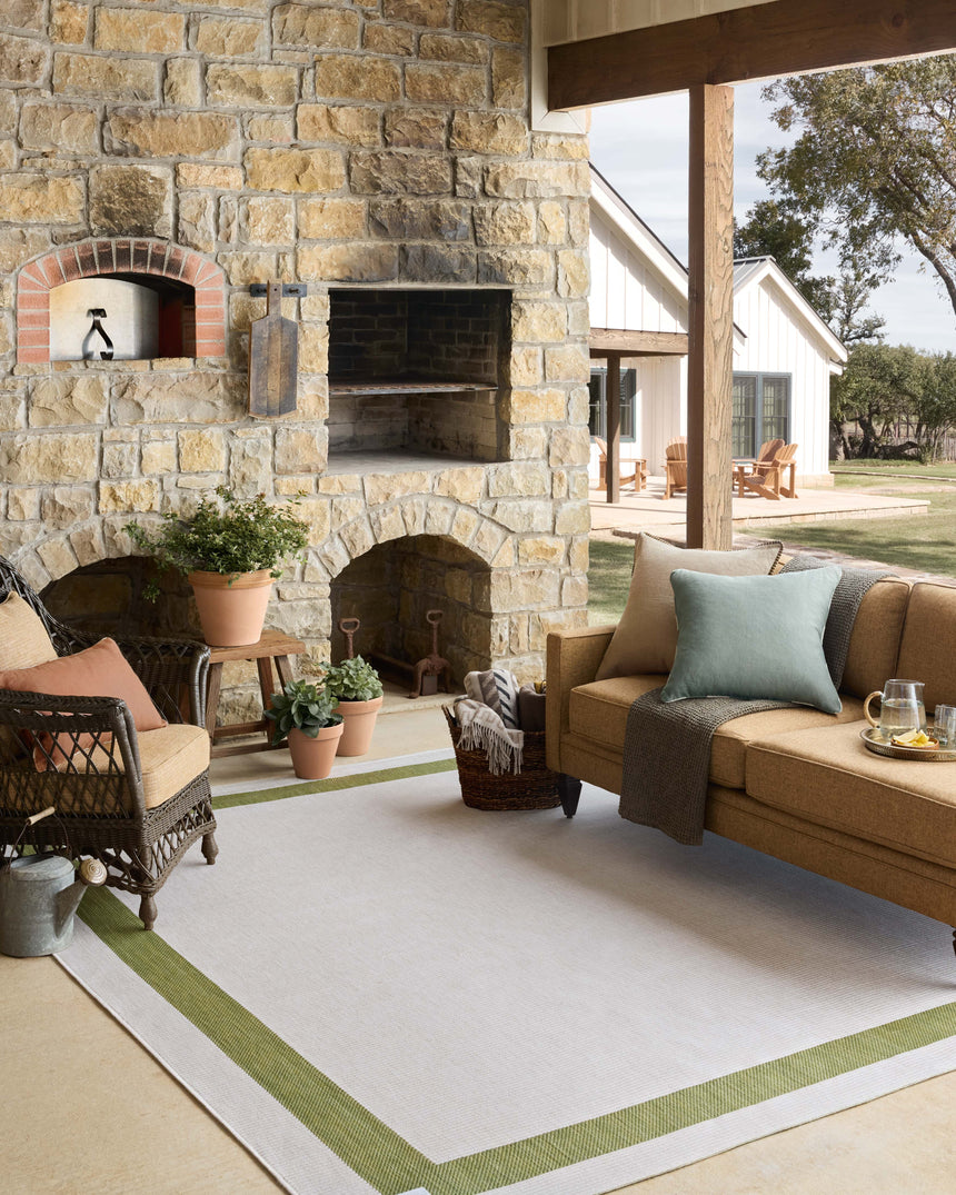 Easton Rug 07 | Green / Ivory