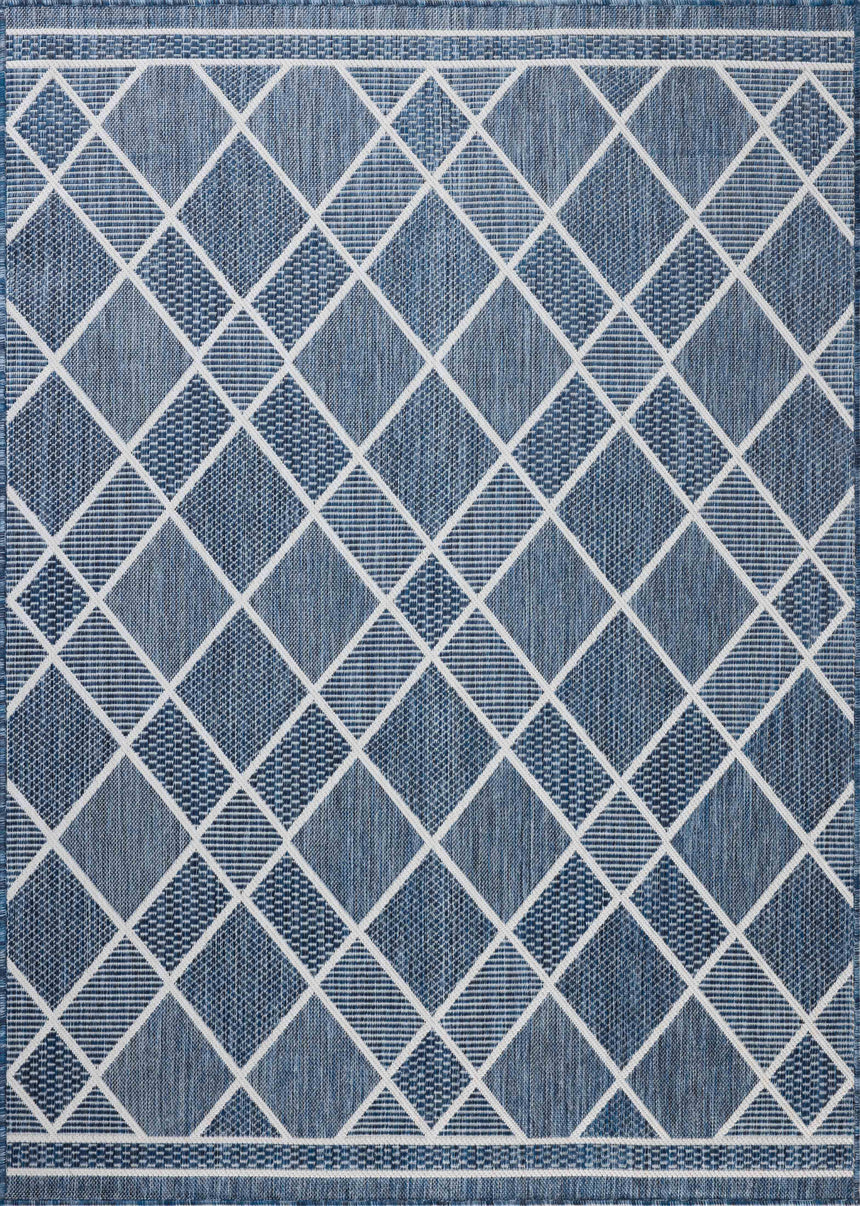 Easton Rug 08 | Ivory / Denim