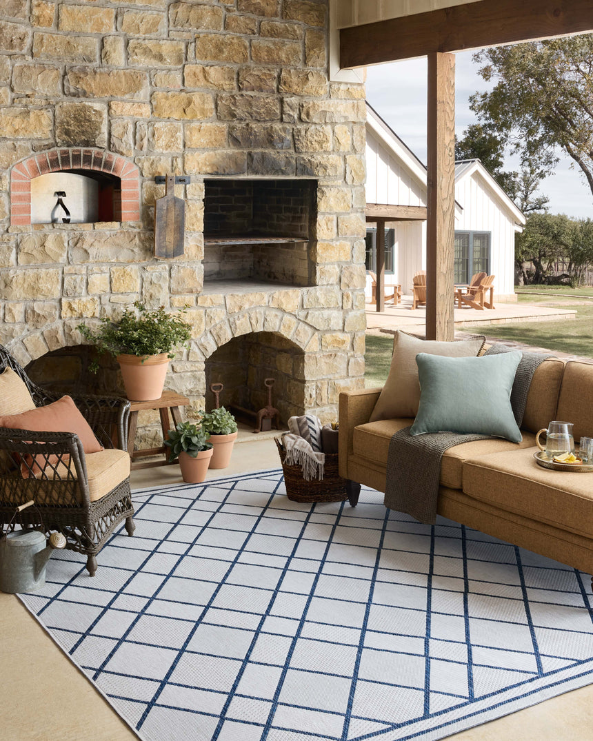 Easton Rug 08 | Ivory / Denim