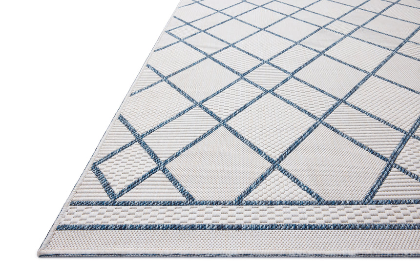 Easton Rug 08 | Ivory / Denim