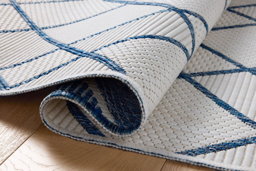Easton Rug 08 | Ivory / Denim