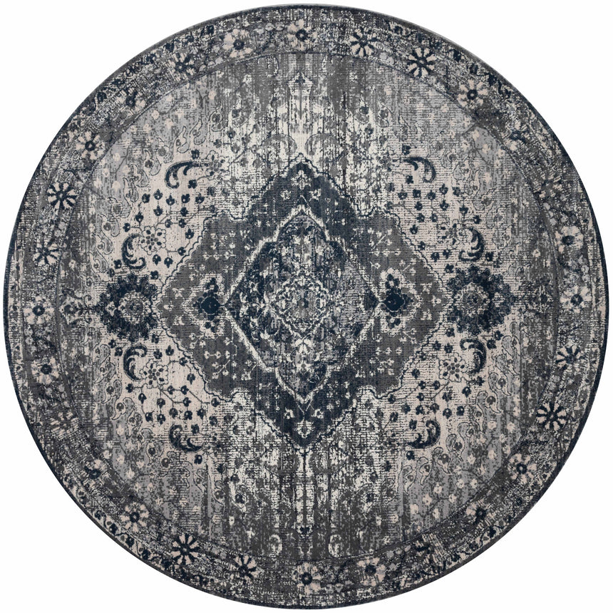 Everly Rug 07 | Silver / Grey