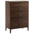 Havana on Walnut with Sand Glass and Charcoal Handles | Mobican Ema High Chest | Valley Ridge Furniture