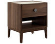 Havana on Walnut with Sand Glass and Charcoal Handles | Mobican Ema Night Table | Valley Ridge Furniture