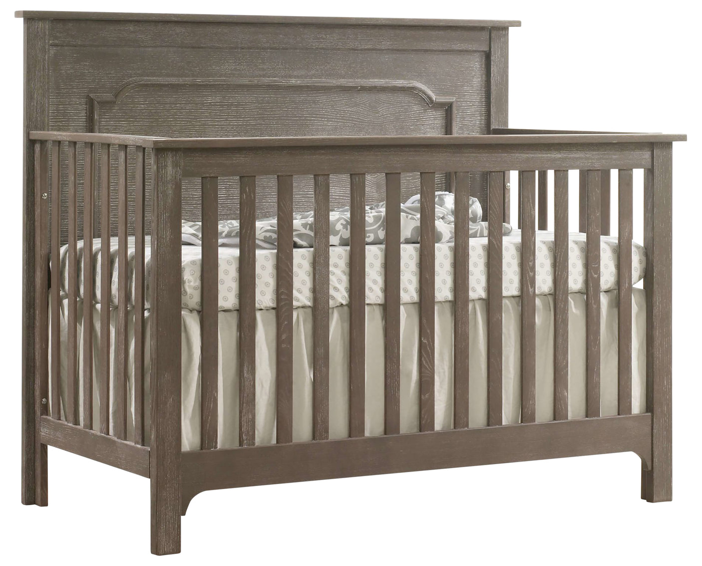 Sugar Cane Brushed Oak | Emerson 5-in-1 Convertible Crib | Valley Ridge Furniture
