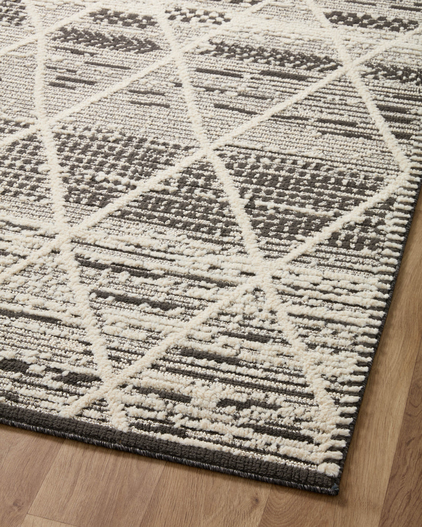 Fabian Rug 03 | Charcoal / Ivory