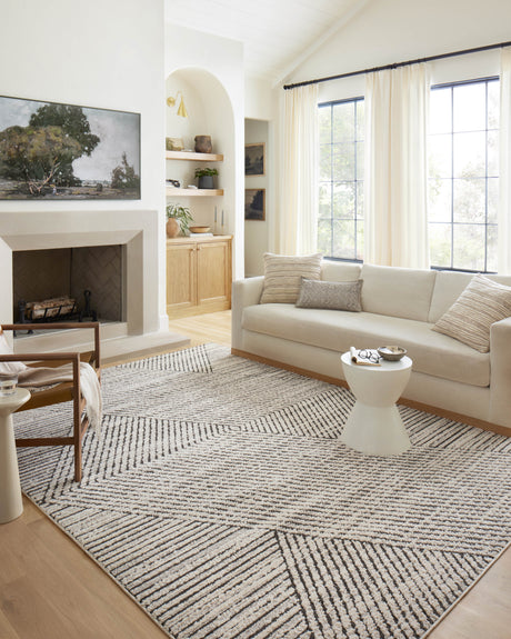 Fabian Rug 06 | Charcoal / Ivory