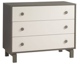 Latte Laminate and Taupe Laminate with Taupe Wood | Bjorn Crib & Dresser Set | Valley Ridge Furniture