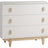 White Laminate and Natural Laminate with Natural Wood | Tate Crib & Dresser Set | Valley Ridge Furniture