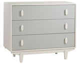 Latte Laminate and Sage Laminate with Latte Wood | Tate Crib & Dresser Set | Valley Ridge Furniture