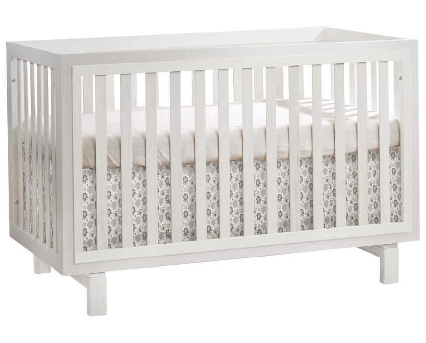 White Wood with White Wood | Bjorn Crib & Dresser Set | Valley Ridge Furniture