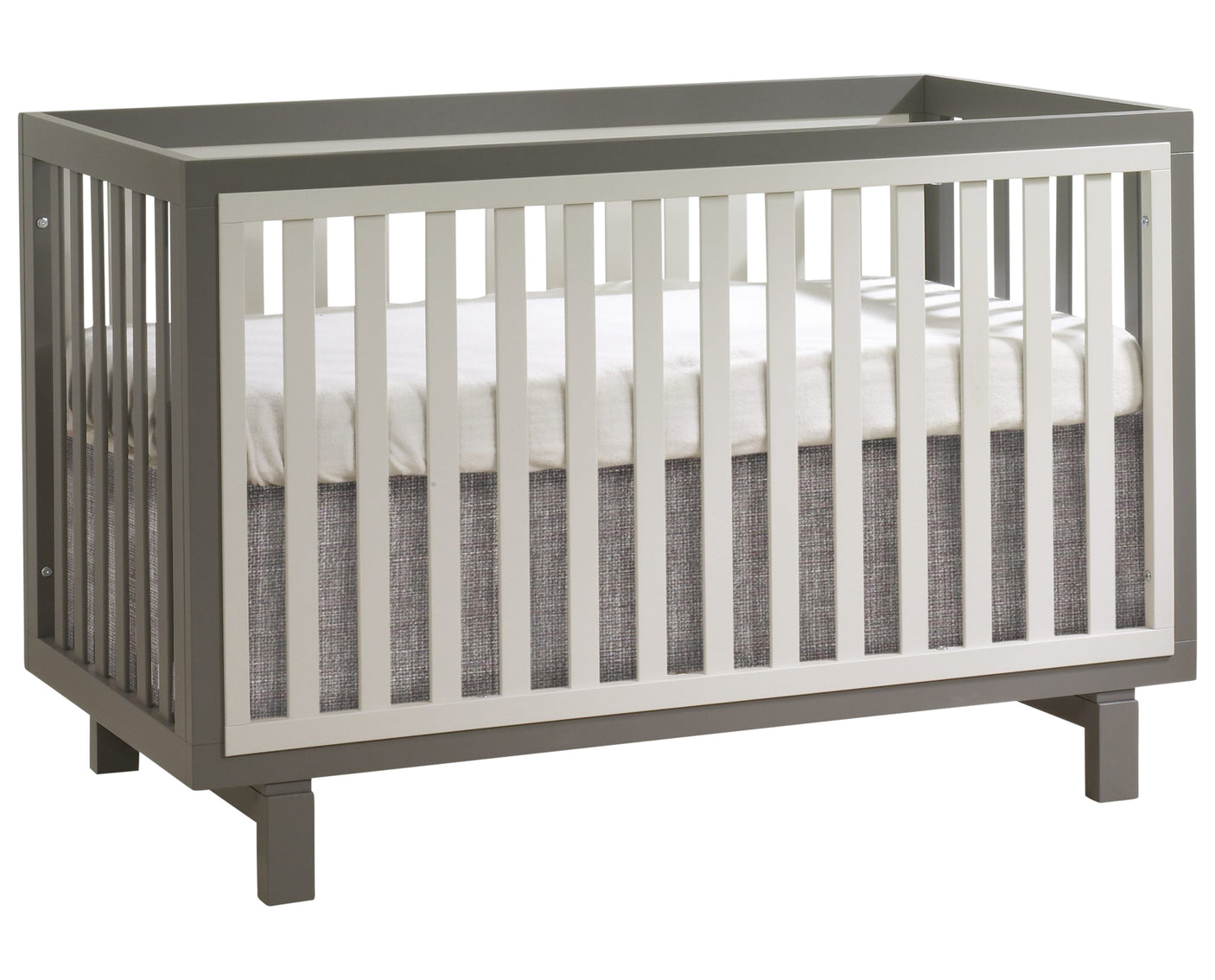 Latte Wood with Taupe Wood | Bjorn Crib & Dresser Set | Valley Ridge Furniture