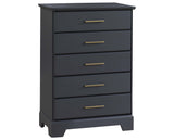 Graphite Birch | Taylor 5 Drawer Dresser | Valley Ridge Furniture