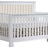White Birch with Talc Fabric | Taylor 5-in-1 Convertible Crib w/Upholstered Headboard Panel | Valley Ridge Furniture