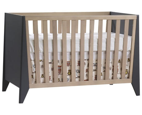 Graphite Birch with Natural Wheat Birch | Flexx Premium Classic Crib | Valley Ridge Furniture