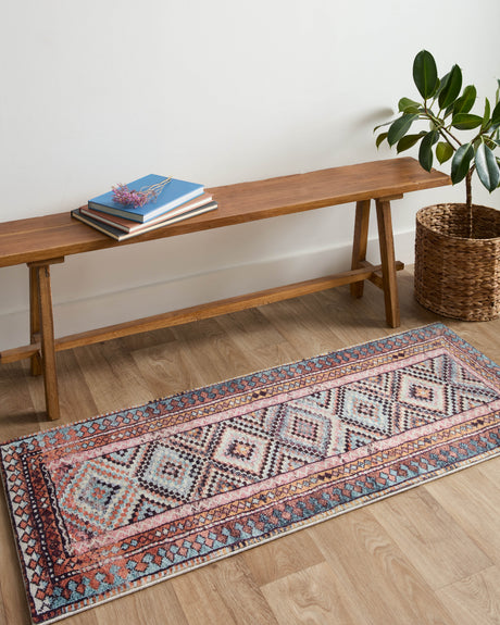 Fiona Rug 00 | Coral / Blue