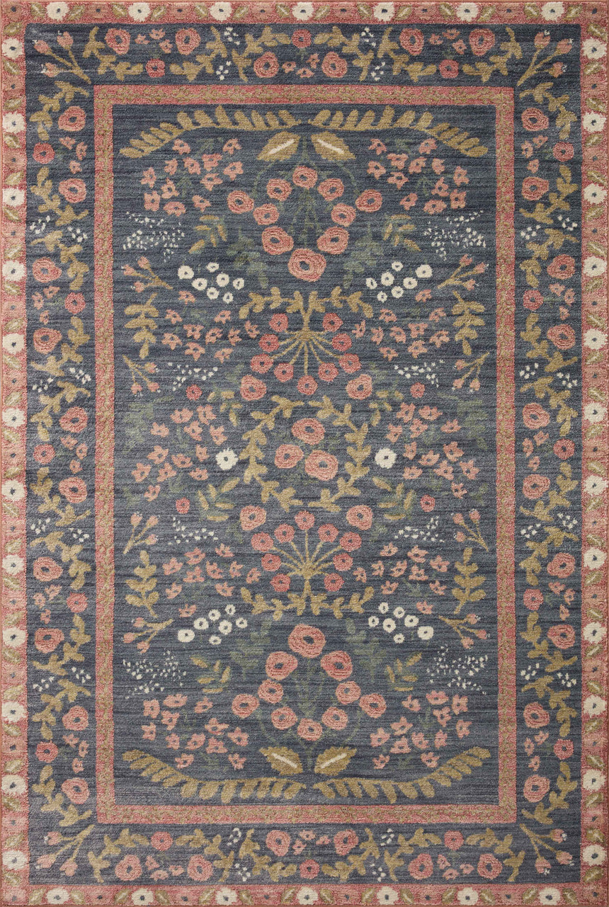 Fiore Rug 01 | Navy / Rust