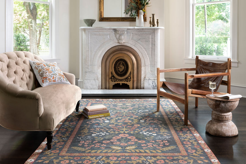 Fiore Rug 01 | Navy / Rust