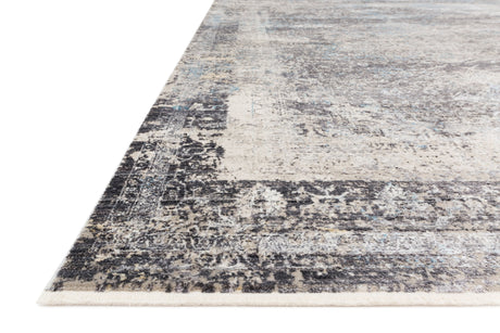 Franca Rug 03 | Charcoal / Sky