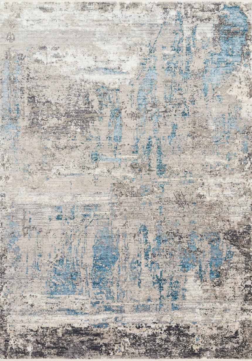 Franca Rug 05 | Grey / Ocean