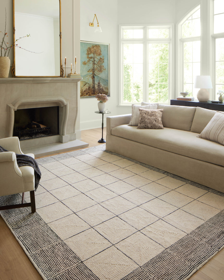 Francis Rug 02 | Cream / Black