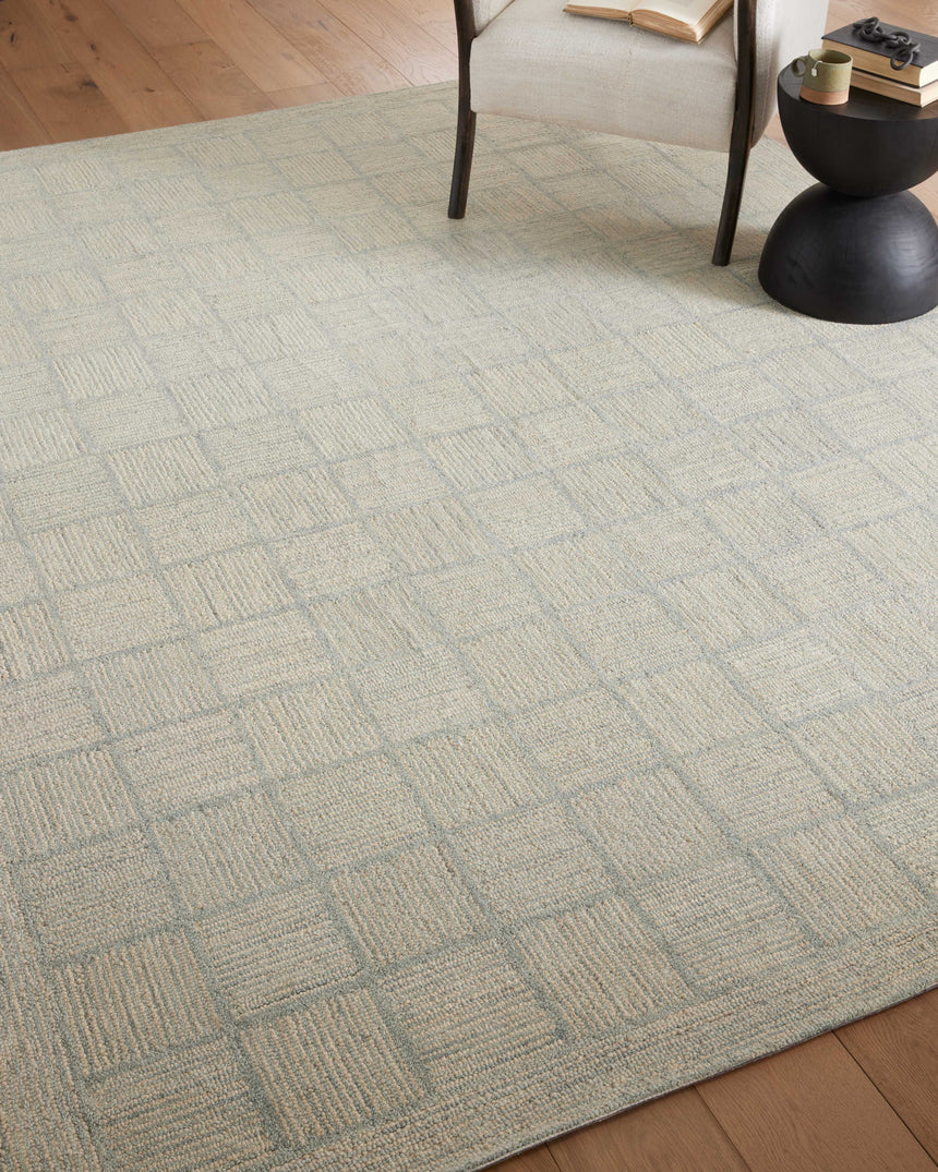 Francis Rug 03 | Silver / Sky