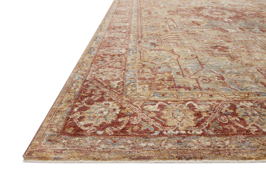 Gaia Rug 01 | Gold / Brick