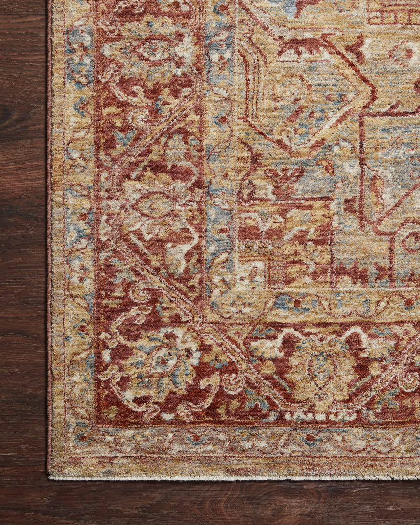 Gaia Rug 01 | Gold / Brick