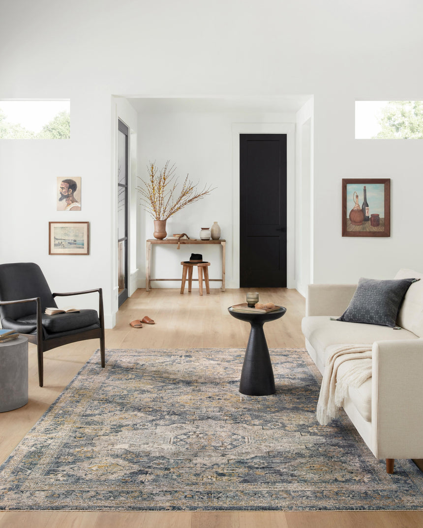 Gaia Rug 02 | Denim / Taupe