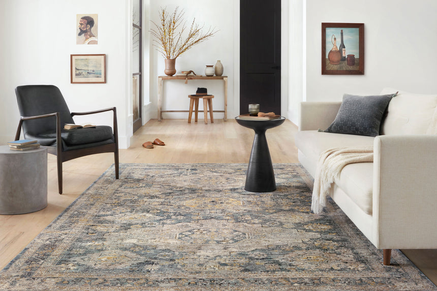 Gaia Rug 02 | Denim / Taupe