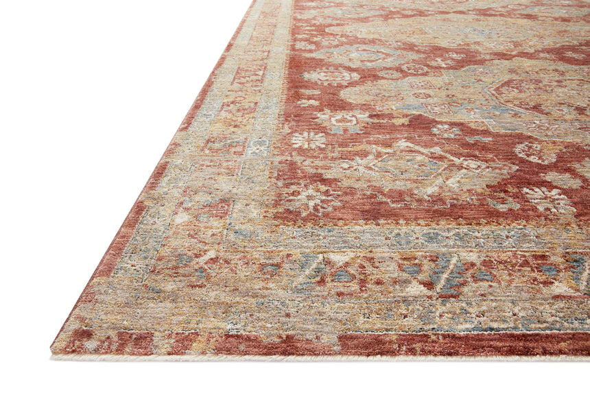 Gaia Rug 02 | Gold / Brick