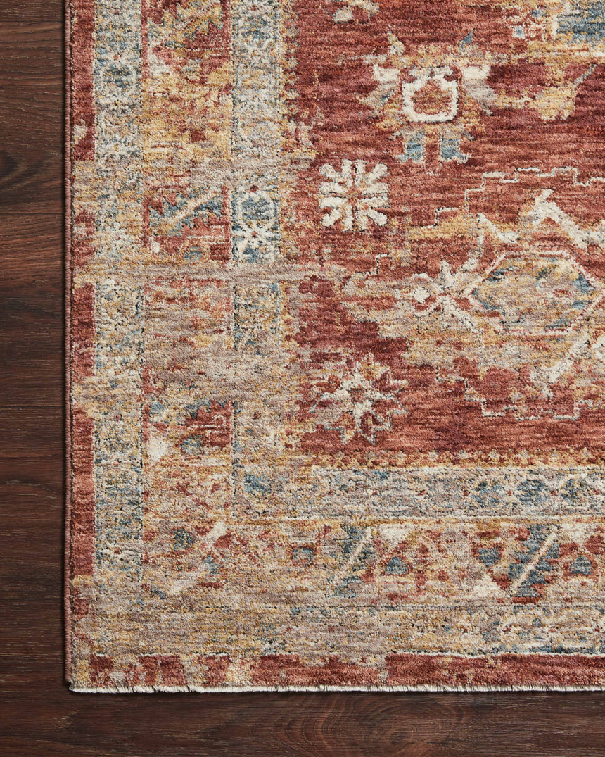 Gaia Rug 02 | Gold / Brick