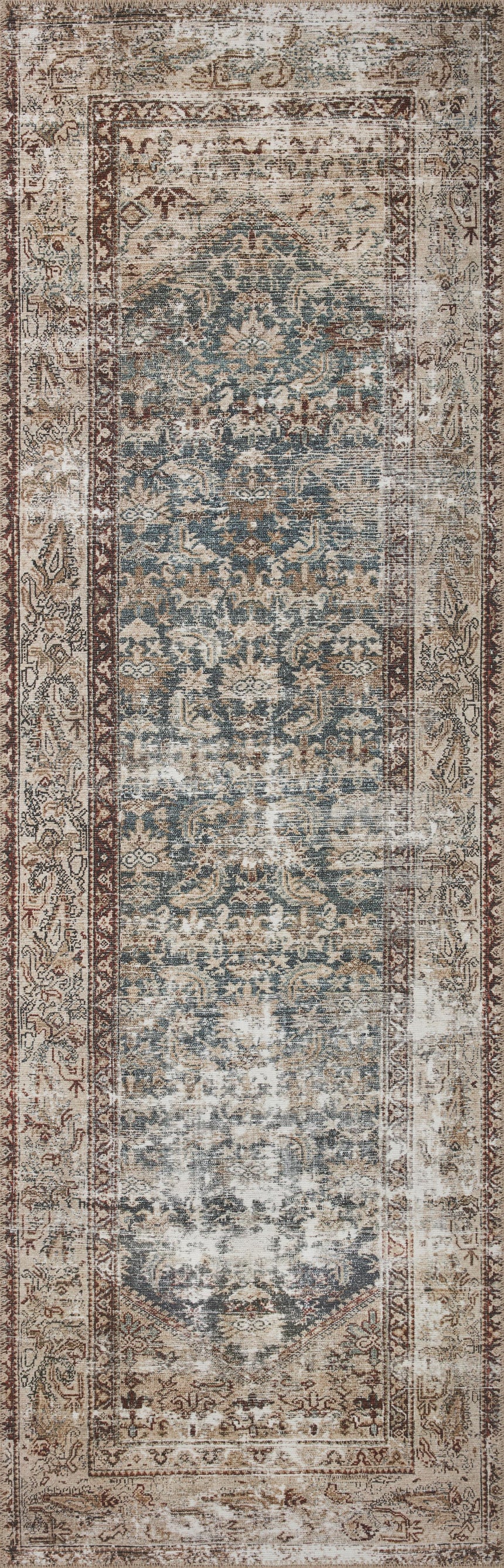 Georgie Rug 04 | Teal / Antique