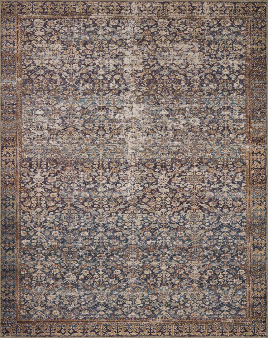 Georgie Rug 05 | Denim / Spice