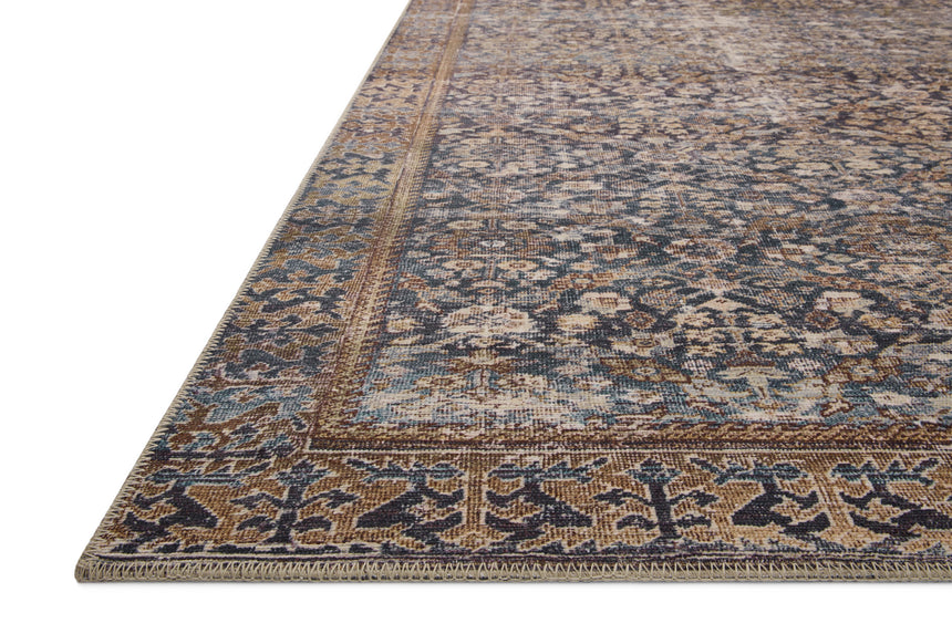 Georgie Rug 05 | Denim / Spice