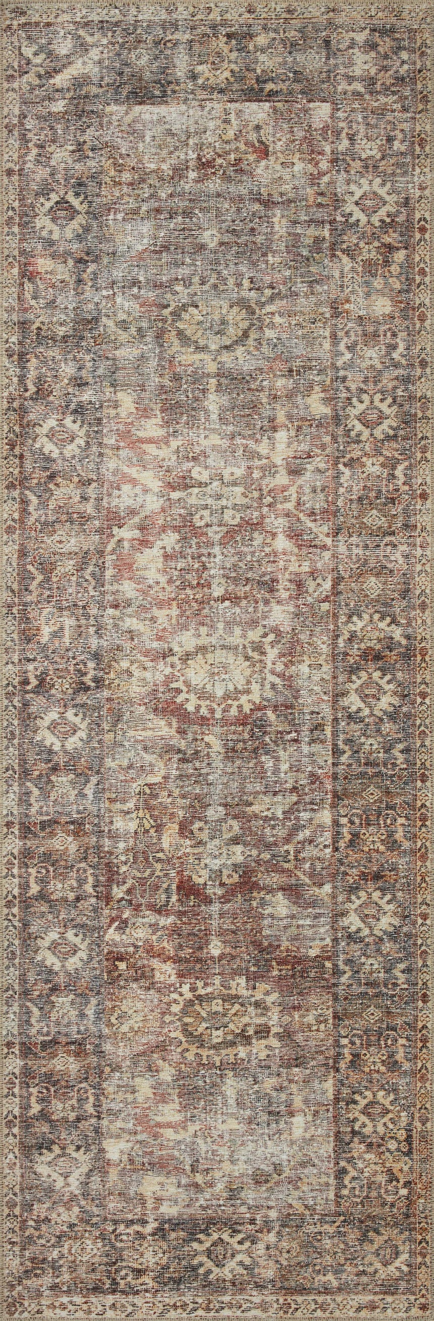 Georgie Rug 06 | Bordeaux / Antique