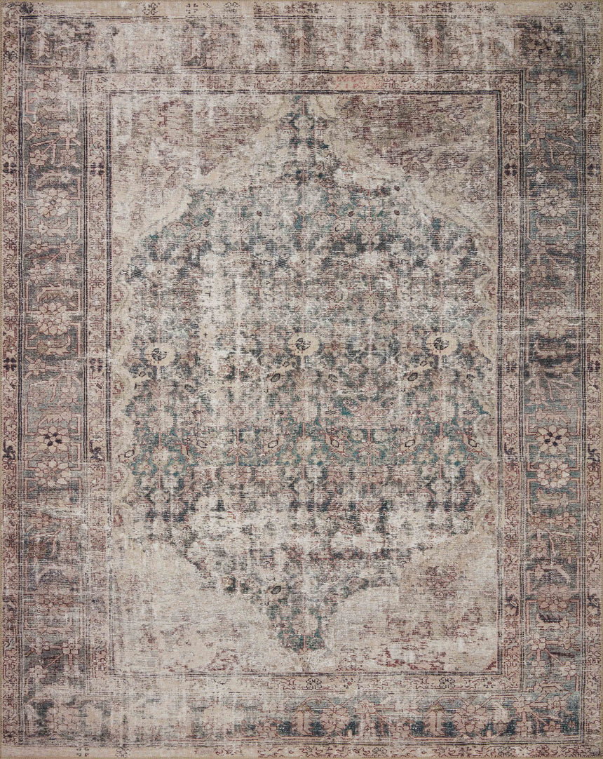 Georgie Rug 08 | Lagoon / Beige